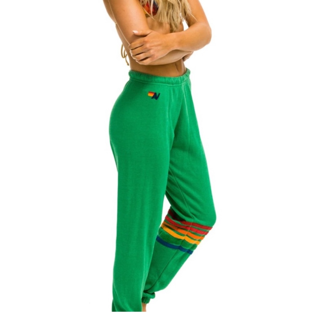 Aviator Nation sweatpants retro Kelly green NWOT jogger medium pants women’s
